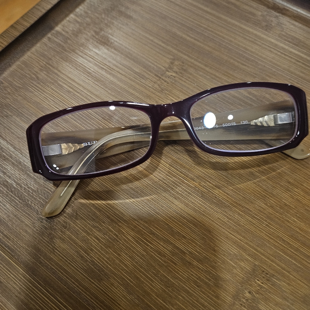 Burberry Purple and Tan Glasses